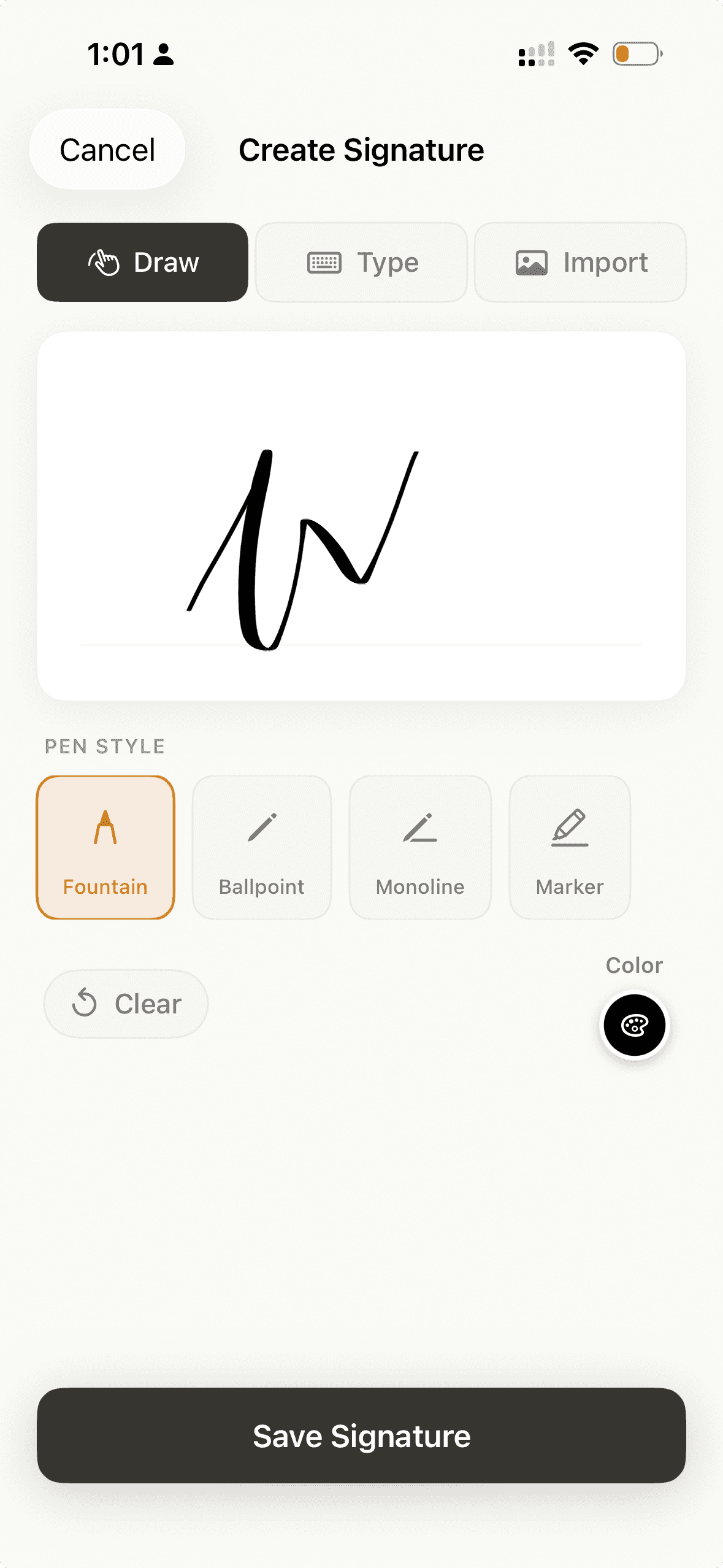 Draw your signature