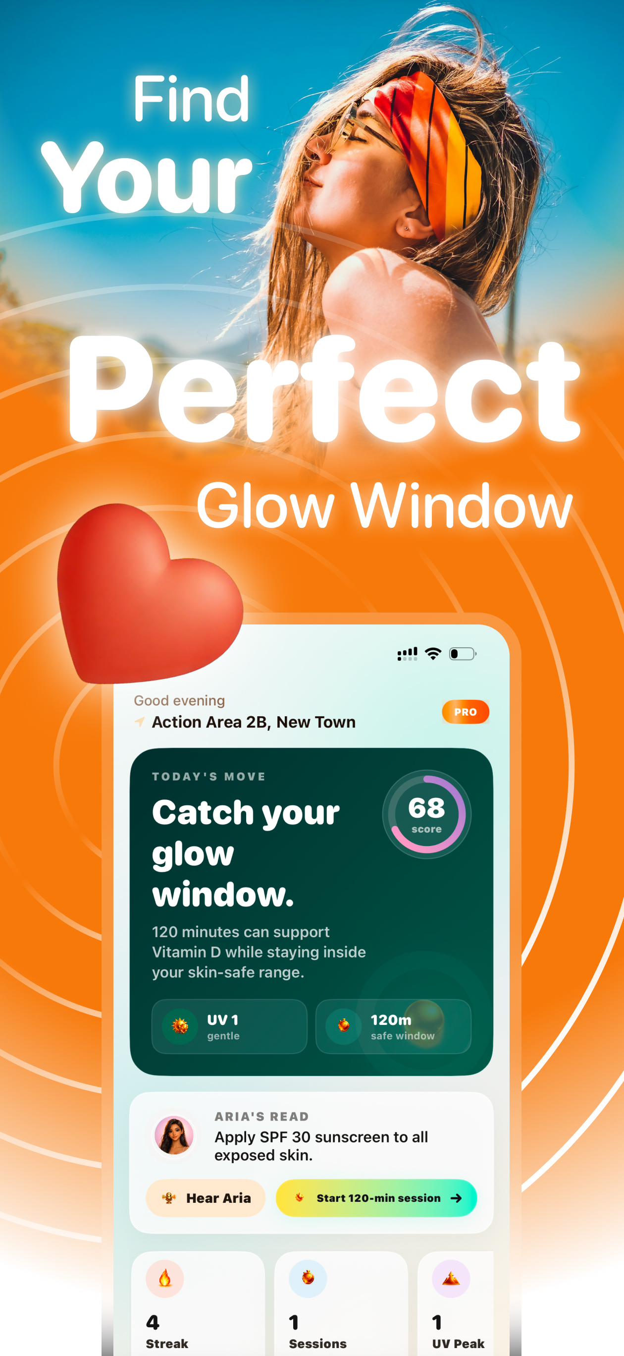 Today's safe sun window